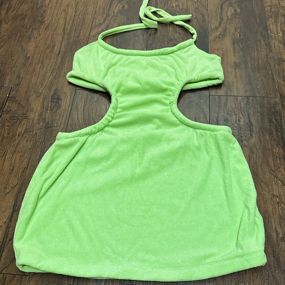 Lovers + Friends Oona Mini Dress in Lime - XL
